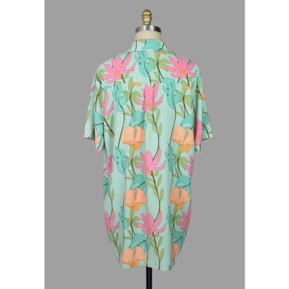 LULU'S TOTALLY TROPICAL SHIRT DRESS - Picture 6 of 8